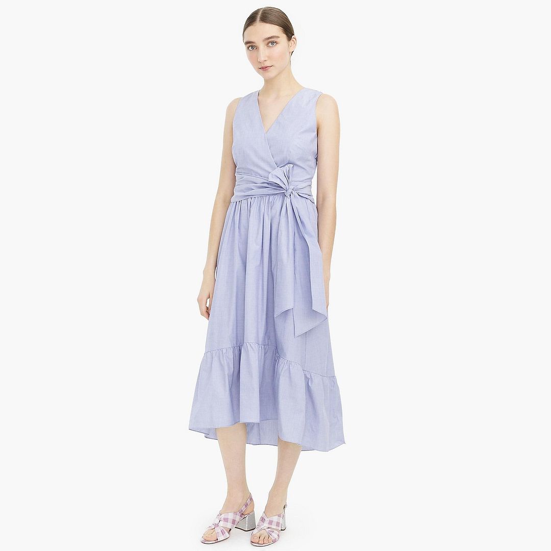j crew faux wrap dress